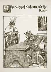 De Bisschop van Rochester en de Koning, illustratie uit 